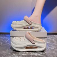 El verano exterior de las mujeres antideslizante aumento de altura de la plataforma de doble uso bolsa zapatillas de la cabeza de las mujeres sandalias de oficina. - details 0