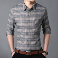 Camisa de Cuadros para Hombres Tallas Grandes 5XL 6XL 7XL Manga Larga Moda Otoño Negocios Casual Oficina - details 5