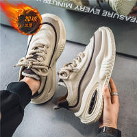 Zapatos deportivos informales con colchón de aire para hombre, zapatos de algodón con aislamiento grueso y felpa y suela aumentada - details 25