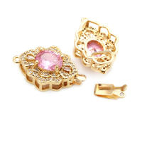 Collares de Brass de Oro 18K y Circonio Pares de Alta Calidad Accesorios de Joyería DIY para Mujeres - details 22