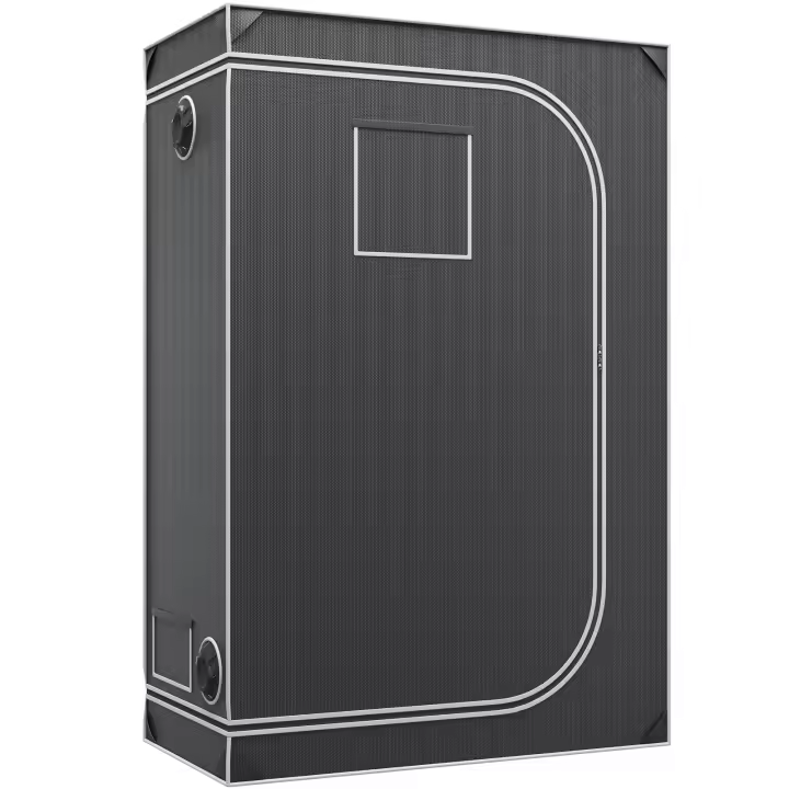 SucceBuy Tienda de cultivo, tienda hidropónica Mylar 2000D altamente reflectante con ventana de observación, bolsa de herramientas y bandeja de suelo - 1