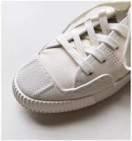 Primavera nuevos zapatos blancos de cuero para mujer, el verano delgado puede pisar el talón, zapatos casuales planos. - details 23