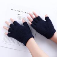 Guantes cálidos y suaves para hombre y mujer, manoplas coreanas de piel sintética, accesorios de mano cálidos, guantes de felpa, guantes de medio dedo - details 3