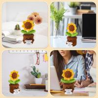 GIRASOL EMOCIONAL EN LANA PREMIUM |   Peluche Terapéutico 14cm con Tarjeta Motivacional - Decoración Hogar/ Oficina + Regalo Original para Familia y Amigos【Italia 2025 nueva venta caliente】 - details 5