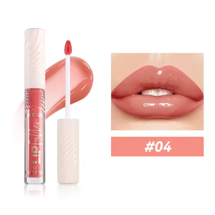 Brillo de labios hidratante e hidratante Handaiyan nacarado brillo de agua Base de Color desnudo brillo de labios de ácido hialurónico - 1