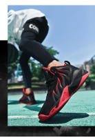 Zapatillas de baloncesto antideslizantes para hombre, zapatos deportivos transpirables, cómodos, para entrenamiento en el gimnasio, deportivas altas para niños - details 14