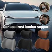 Almohada de cuello ergonómica viscoelástica Almohadilla de apoyo lumbar ajustable para asientos de coche y oficina Accesorios de asiento de larga distancia - details 0