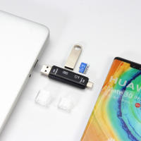Lectora de Tarjetas de Memoria USB3.0 Ligera de JASTER Multifuncional con USB Type-C, Micro USB, TF, SD Adaptador de Accesorios Móviles - details 1