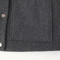 Elegante Abrigo de Lana Sólida para Mujer Cuello Redondo, Manga Larga, Ajuste Suelto, Moda de Ciudad Urbana de Otoño 2024 - details 31