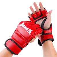 1Pair Thick Boxing Gloves MMA Gloves Half Finger - details 12