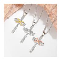 Collares Clavícula con Colgante del Símbolo del Infinito, Collares de Cruz Eterna Retro y Personalizados con Aire Euroamericano, Joyas de Moda Nuevas - details 2