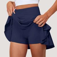 Verano Mujer Sprints tenis baile Fiess corto juvenil de secado rápido sólido forro femenino cintura alta Mini faldas pantalones cortos - details 32