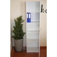 Armario Universal para Oficina y Hogar 1 Puerta, 5 Compartimentos Tamaño 180 x 44,5 x 35cm Blanco - details 2