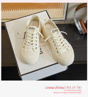 Malla transpirable pequeños zapatos blancos nuevos zapatos individuales casuales de las mujeres plataforma zapatos de tablero de color sólido zapatos de mujer versátiles - details 18