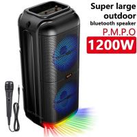 Altavoz Bluetooth de 1200W de Gran Tamaño Subwoofer de Doble Cuerno Portátil para Exteriores - details 2