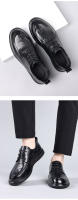 Zapatos de Cuero de Vaca de Primavera Zapatos Formales de Negocios para Hombres con Suela Suave - details 14