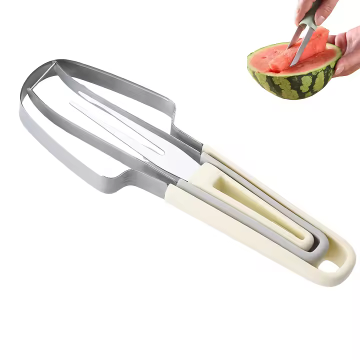 Cortador de sandía de acero inoxidable, herramienta cortadora de paletas de sandía para acampar, Gadgets de cocina - 1