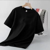 Camiseta ajustada de manga corta de Color sólido para hombre y mujer, Top interior individual versátil clásico adelgazante, novedad de verano 2024 - details 17