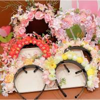 Tocado de flores con cabeza de Quanzhou, guirnalda de flores de estilo étnico, accesorios para el cabello, accesorios de fotografía - details 11
