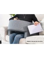 Almohada de Lectura Suave Almohada de Escritorio con Apoyabrazos para Juegos, Trabajo, Sentar en Sofá Cubierta Desmontable y Lavable - details 5