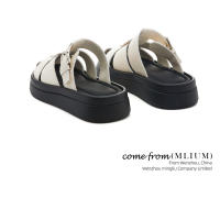 Sandalias retro hueco bolsa cabeza zapatillas nuevas versátiles ligeras casuales de mujer tipo muffin playa media fregona - details 8
