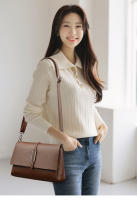 Nuevo bolso de hombro de cuero suave de moda, bolso de mujer de mensajero de múltiples capas con patrón de lichi - details 14