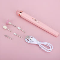 Amoladora eléctrica para uñas, máquina pulidora de uñas con luz 5 en 1, Mini bolígrafo eléctrico portátil para manicura, herramientas para quitar Gel - details 10