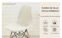 Funda De Silla Estilo Nórdico 1/4/6 Piezas Tela Dd Protección ANTI-MANCHA - details 0