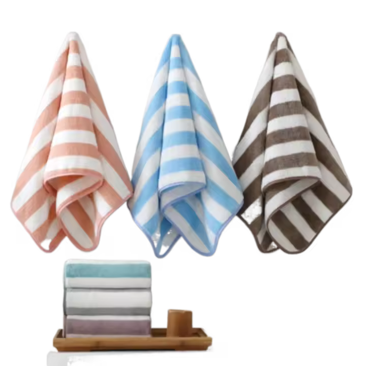 Toalla de baño para niños y adultos, absorbente, respetuosa con la piel, de secado rápido, toalla de ducha, herramientas de ducha, toalla facial - 1