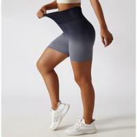 Pantalones Cortos Deportivos De Cintura Ancha Y Color Degradado - details 12