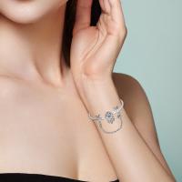 Plata de Ley 925, 1 pieza, patrón de pie de perro y cadena de seguridad de hueso, apto para pulsera con dijes originales de 3mm, colgante de plata para mujer, joyería - details 13