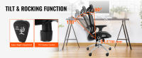 SucceBuy Silla de oficina de malla, silla de escritorio ajustable con respaldo alto con soporte lumbar y para la cabeza, ángulo y altura ajustables - details 3