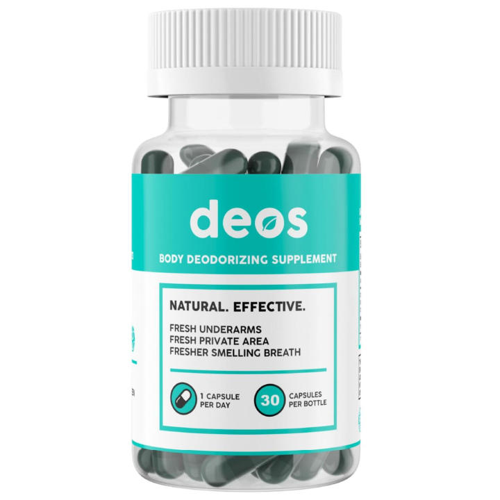 DEOS Internal Deodorant Supplement Full Body Deodorizer for Gut Skin Health, Detox & Digestion Support – Natural Odor Control