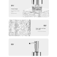 Dispensador de jabón transparente recargable, botella de jabón líquido prensado a prueba de herrumbre, contenedor de loción y jabón impermeable de 300ml/400ml para cocina - details 9