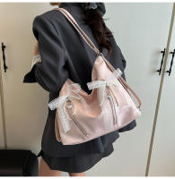 Bolso doble con lazo estilo Ballet para mujer, edición coreana, bolso de hombro individual de gran capacidad, primavera 2025 - details 10