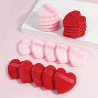 20 almohadillas de maquillaje suaves en forma de corazón para base y cuerpo, material de algodón, tamaño 10 cm - details 1