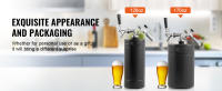 SucceBuy Sistema de grifo para cerveza de 170 oz y 5 litros, mini barril de acero inoxidable, barril presurizado con grifo regulador de CO2, pantalla de presión, a prueba de fugas para cerveza casera y artesanal - details 5