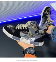 Zapatos de monopatín informales para hombre, zapatillas ligeras antideslizantes transpirables para exteriores, zapatos cómodos para caminar - details 11