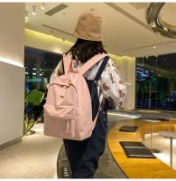Mochila de Nylon Impermeable para Mujer Mochila Individual de Color Sólido para Estudiantes y Niñas - details 11