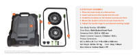 SucceBuy Barredora de piso con operador a pie, barredora manual de 25,6 pulgadas, contenedor de residuos de 5 galones, mango plegable ajustable para patio, garaje - details 5