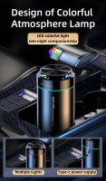 Aromaterapia de Coche de Lujo Perfuma de Aleación con Luz Ambiental Diffusor de Aroma Sólido - details 2