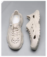 Nueva moda zapatos de playa para hombre, sandalias huecas de verano, suela gruesa antideslizante, tendencia, zapatos con agujeros. - details 11