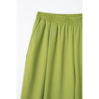 Conjunto de 2 Piezas para Mujer OUWU Pantalones de Pierna Ancha con Bolsillo y Pliegues - details 15