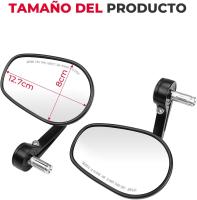 Espejo Manillar Universal para Motocicleta Plegable Giratorio de 360 ° - details 2