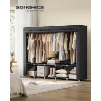 Armario Plegable de Tela 4 Barras, 4 Bolsillos Laterales, Almacenamiento, Negro RYG094B02 - details 35