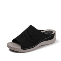 Sandalia sandalias de suela gruesa con suela suave transpirable tejida con mosca elástica para uso casual, talla 41-43 - details 1