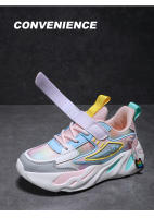 Zapatos de marca para niños, zapatillas de deporte para niñas, zapatos deportivos transpirables para niños, zapatillas de tenis cómodas informales de color rosa a la moda para uso diario - details 12