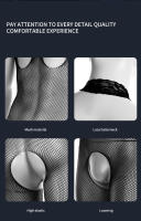Hombres Sexy Rejilla Entrepierna Sin Pecho Cuerpo Medias Lencería Erótica Body Glúteos Abiertos Pantimedias Malla Hueco - details 2