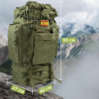 80L Camuflaje Mochila Táctica Gran Capacidad Senderismo Bolsa Impermeable Ciclismo Pack Hombres Mochila de viaje al aire libre Multi-Bolsillo Bolsas - details 4