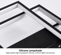 Lámpara de Techo Rectangular Grande TOMAXIN 140CM para Sala Dormitorio Iluminación Moderna Led Control Remoto Material Aluminio Producto Peligroso Normal - details 16